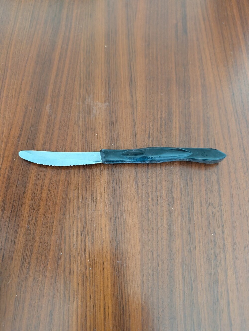 Vintage Cutco 1759 Serrated Steak Table Knife Brown Swirl Handle Made In USA